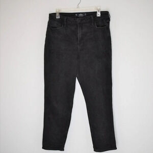 Hollister Curvy Vintage Stretch Jeans Sz 15R Slim Straight Black Denim Neutral